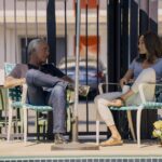 Maggie Q (Renée Ballard) and Titus Welliver (Bosch) in BALLARD. Tyler Golden/Prime Video
