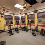 ‘Mystery Hotel Theme’ Set Plates of the Big Brother House for season 27 of the CBS Original Series BIG BROTHER, scheduled to air on the CBS Television Network.  Pictured: Boxing Ring Gym: The gym includes a full boxing ring, heavy bag and workout gear—ideal for blowing off steam and staying in top sleuthing shape. Photo: Matthew Taplinger ©2025 CBS Broadcasting, Inc. All Rights Reserved.