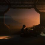 L-R: Tatiana Maslany and Luciano Fernandez in season 1, episode 1 of Star Trek: Starfleet Academy streaming on Paramount+. Photo Credit: Brooke Palmer/Paramount+