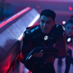 L-R: George Hawkins, Bella Shepard and Kerrice Brooks in season 1 , episode 3 of Star Trek: Starfleet Academy streaming on Paramount+. Photo Credit: John Medland/Paramount+