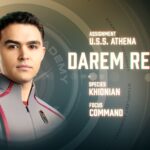 George Hawkins as Darem Reymi in art for season 1 of Star Trek: Starfleet Academy.  Streaming on Paramount+. Photo Credit: Sarah Coulter/Paramount+