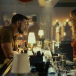 Beau Knapp as Cole and Scarlet Stallone as Spencer in the Paramount+ original series TULSA KING. Photo Credit: Brian Douglas/Paramount+. ©2025 Viacom International Inc. All Rights Reserved.