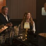 Sylvester Stallone as Dwight Manfredi, Dana Delany as Margaret and Neil McDonough as Thresher in the Paramount+ original series TULSA KING. Photo Credit: Brian Douglas/Paramount+. ©2025 Viacom International Inc. All Rights Reserved.