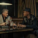 Sylvester Stallone as Dwight Manfredi and Samuel L. Jackson as Russell Lee Washington Jr. in the Paramount+ original series TULSA KING. Photo Credit: Brian Douglas/Paramount+. ©2025 Viacom International Inc. All Rights Reserved.