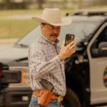 Mark Collie as Sheriff Walt in Landman episode 2, season 2, streaming on Paramount+. Photo Credit: Emerson Miller/Paramount+