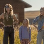 THE MADISON: Pictured (L-R): Beau Garett as Abigail Reese, Alaina Pollack as Macy Reese, Amiah Miller as Bridgett Reese in season 1, episode 1 of the Paramount+ series THE MADISON. Photo Cr: Emerson Miller /Paramount + © 2026 Viacom International Inc.