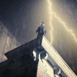 “The Spider” (Nicolas Cage) in a scene from Prime Video’s Spider-Noir (Courtesy of Prime Video)