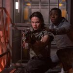 (L-R): Cailee Spaeny as Rain Carradine and David Jonsson as Andy in 20th Century Studios' ALIEN: ROMULUS. Photo by Murray Close. © 2024 20th Century Studios. All Rights Reserved.