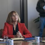 Burgess (Molly Shannon) in BALLS UP. Photo Credit: Ben Rothstein  Prime Video © Amazon Content Services LLC