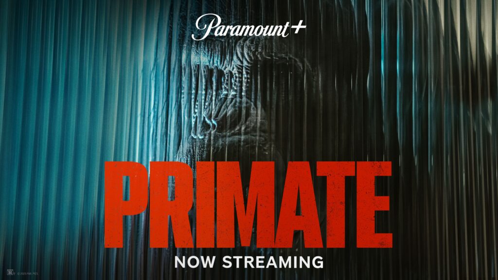 Key Art for Primate, streaming on Paramount+, 2026. Photo Credit: Paramount+