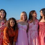 D’Arcy Carden as Brooke, Regina Hall as Dru-Ann, Chloë Sevigny as Tatum, Jennifer Garner as Hollis, Gemma Chan as Gigi in ‘The Five Star Weekend’ Seacia Pavao/PEACOCK