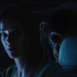 Jessica Alexander as 'Hannah' and Miguel Torres Umba as 'Ben' in Primate from Paramount Pictures.