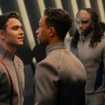 George Hawkins†as†Darem and Sandro Rosta†as†Caleb in Star Trek: Starfleet Academy, episode 1, season 1, streaming on Paramount+, 2025. Photo Credit: Brooke Palmer/Paramount+.