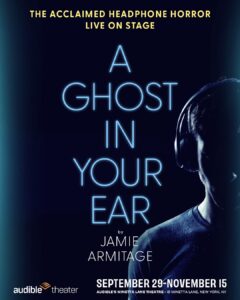 A GHOST IN YOUR EAR Key Art with Tagline