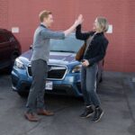 THE PAPER -- Episode 109 -- Pictured: (l-r) Domhnall Gleeson as Ned and Chelsea Frei as Mare -- (Photo by: John P. Fleenor/PEACOCK)