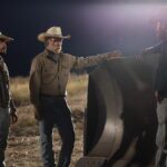 L-R: J.R. Villarreal as Azul, Marc Menchaca as Zachariah, and Cole Hauser as Rip Wheeler in Dutton Ranch, episode 4, season 1, streaming on Paramount+, 2026. Photo Credit: Lauren Smith/Paramount+.