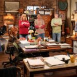 HAPPY'S PLACE -- 'Testing, Testing' Episode 204 -- Pictured: (l-r) Belissa Escobedo as Isabella, Reba McEntire as Bobbie, Melissa Peterman as Gabby, Tokala Black Elk as Takoda, Rex Linn as Emmett, Pablo Castelblanco as Steve -- (Photo by: Casey Durkin/NBC)