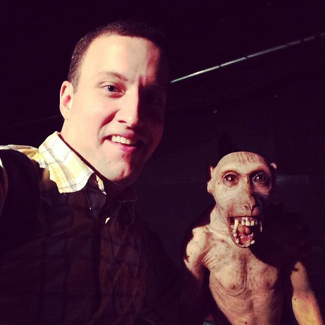 Made a new friend on the set of #Helix #SyfyBTS