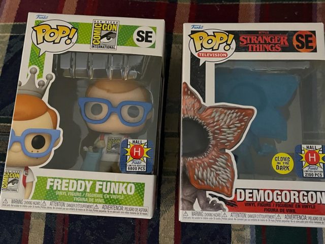 Swag from my final 2 panels of #SDCC 2022 - 2 exclusive #Funko Pops from #PopTalkLive, and a Nadja’s shirt from #TheShadowsFX