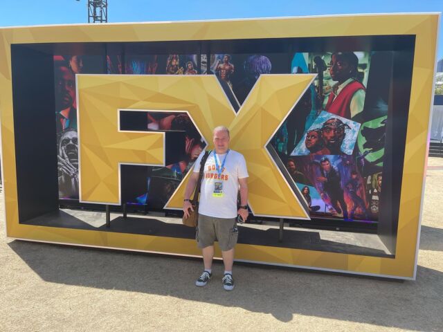 The FX Activation at #SDCC2023 includes a #ShogunFX samurai show, some jump scares at the #AHSfx clinic, a #TheShadowsFX prize wheel and a tense plane ride for A Murder at the End of the World #FXSDCC #FXPlayground