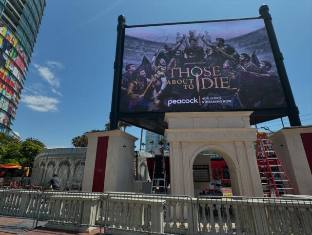 Rome wasn’t built in a day… or was it… Comic-Con activations are still going up… #sdcc #sdcc2024