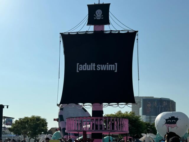 Visited Adult Swim’s Parrrty on the Green #sdcc #parrrtyonrhegreen #adultswin