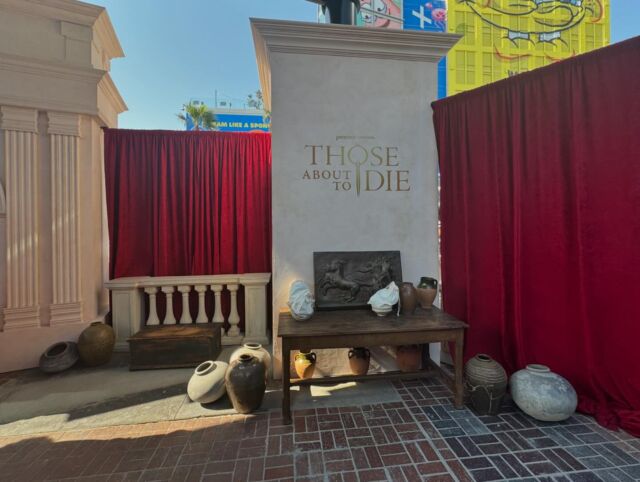 Headed back to ancient Rome to participate in a chariot race at the Those About To Die activation #thoseabouttodie #peacock #SDCC #SDCC2024